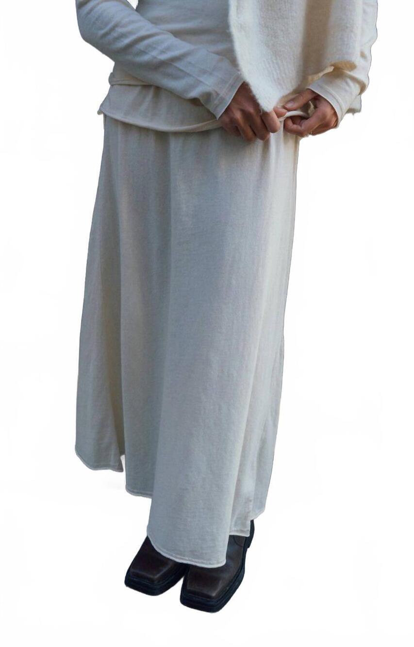 NEW AMERICAN VINTAGE udark cotton skirt in ecru